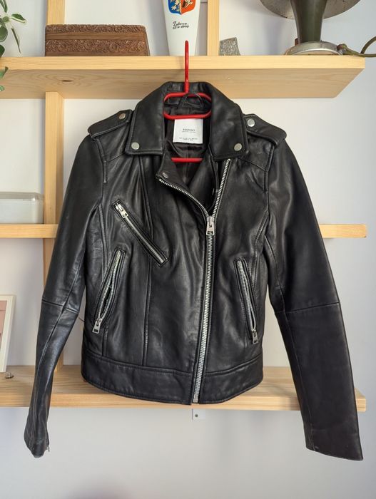 Kurtka skórzana Mango xs