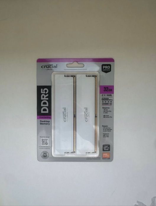 Ram Crucial Pro DDR5 32GB (2x16GB) 6000MHz