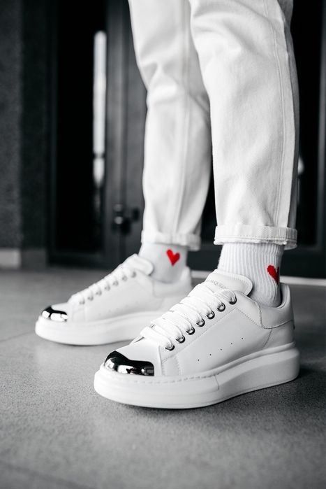 Sneakersy Alexander Mcqueen white metal