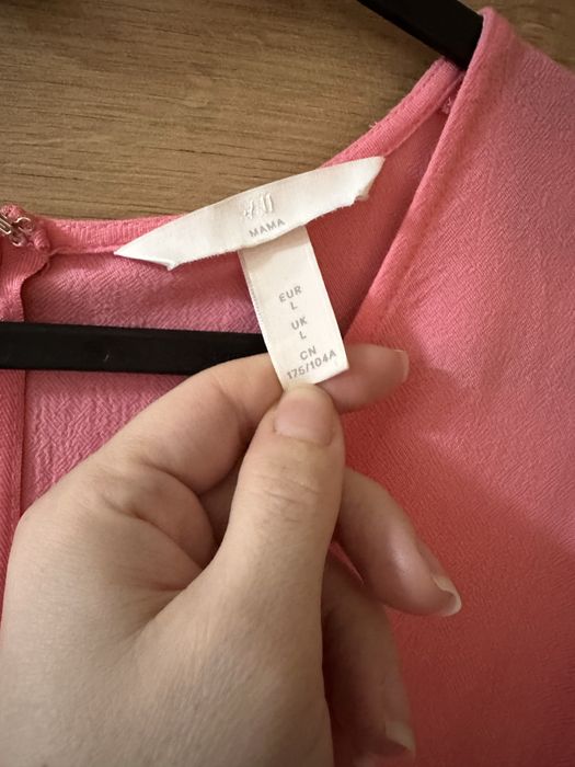 Sukienka ciążowa różowa H&M MAMA