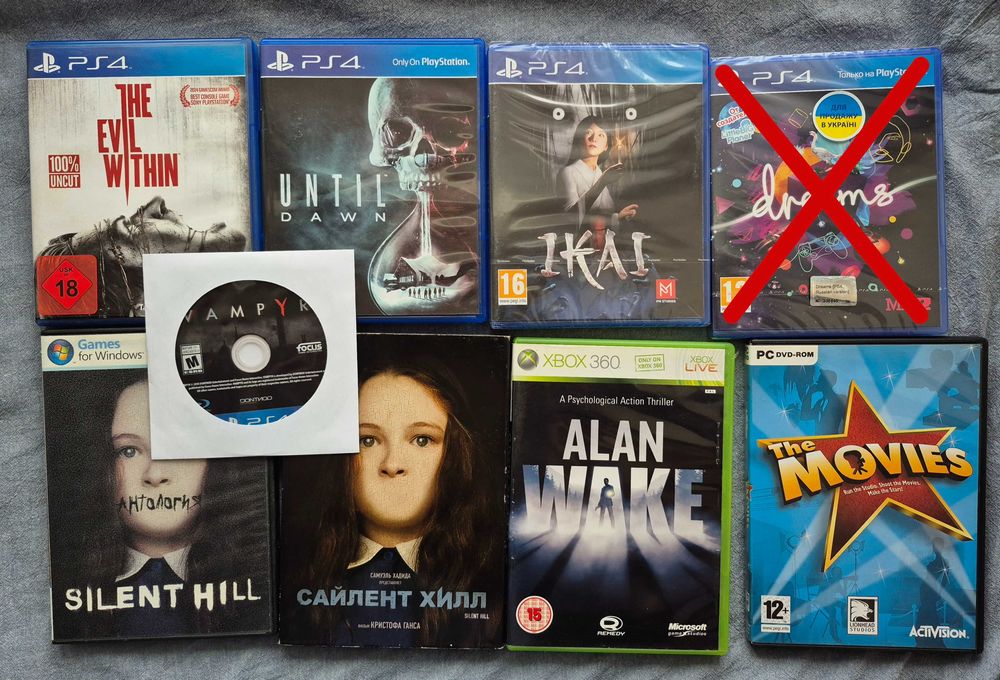 Ігри для PS1, PS3, PS4, PS Vita, PC-ПК