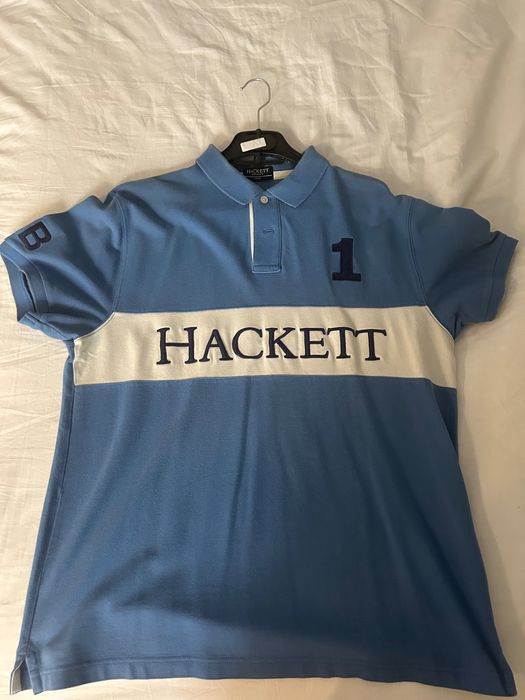 Polo Hackett London Original Azul (Tamanho L) – Estilo Clássico