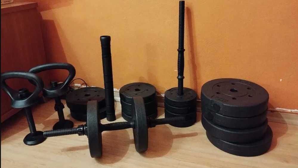 Ciężarki ciężary hantelki hantle bitumiczne do ćwiczeń NOWE zestaw