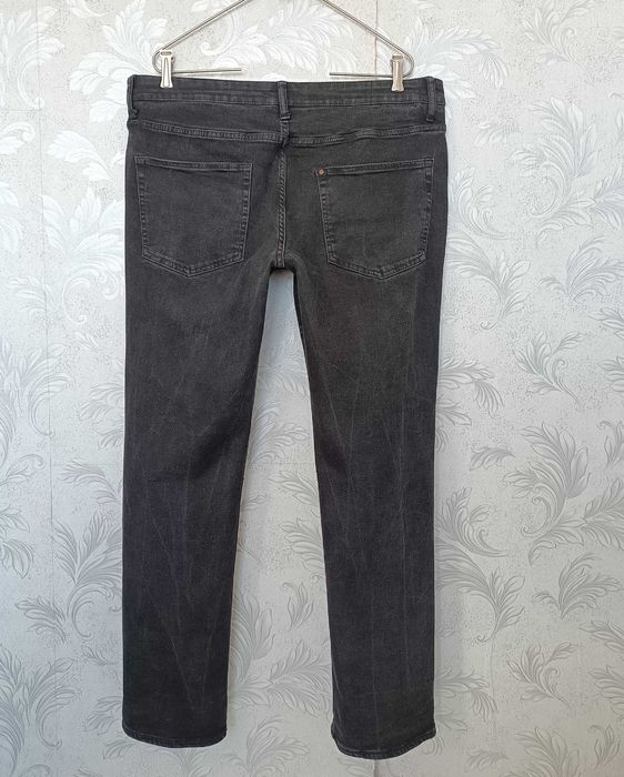 р 18 / 52-54 чорні з градієнтом джинси штани щільні H&M