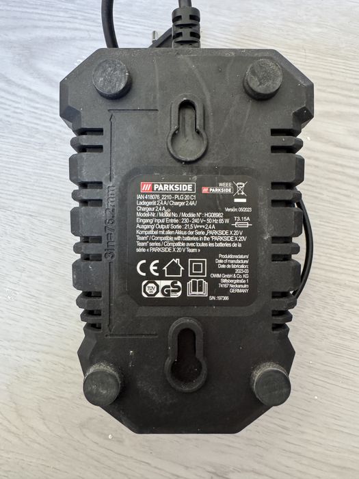 Carregadores Parkside (12V e 20V)