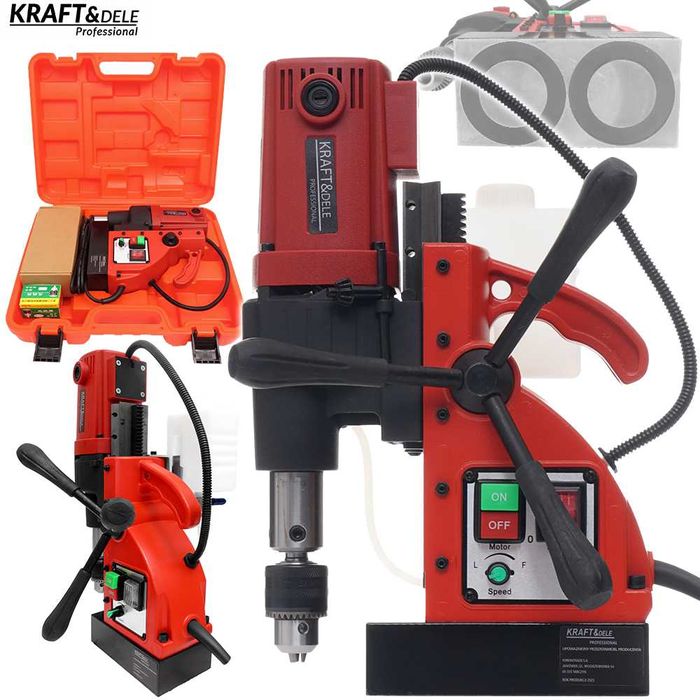 KRAFT&DELE Wiertarka Magnetyczna 2150w 1700N 13mm Weldon 19mm KD1381
