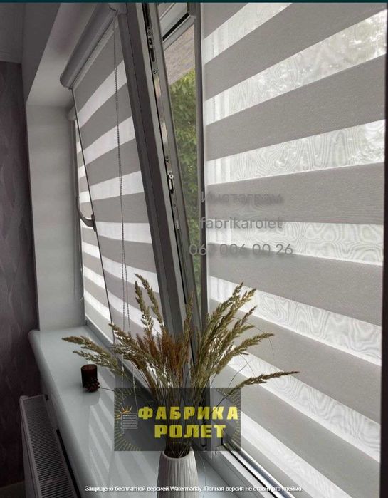 Ролети, жалюзі тканинні, день ніч, знижки, виробник Шостка