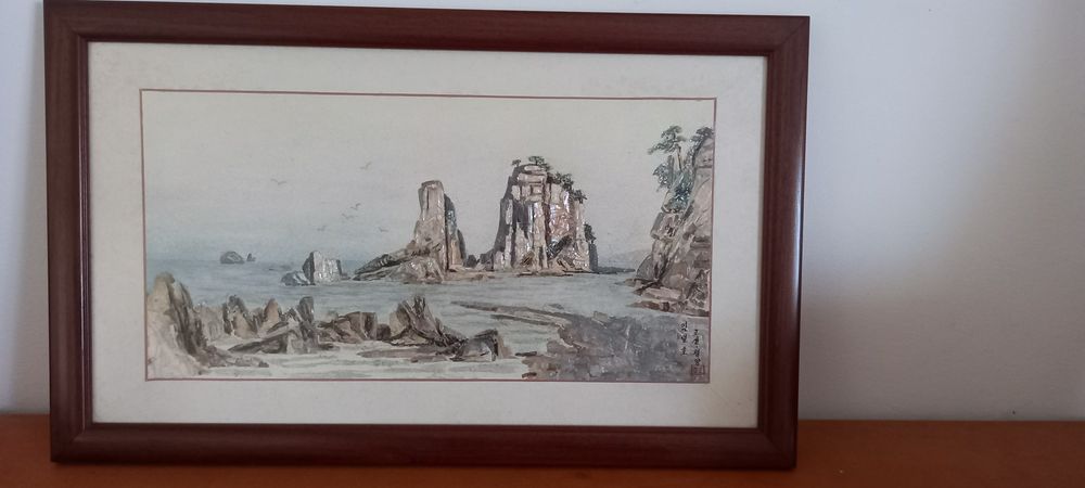 Quadro oriental/ Quadro com relevo/ madrepérola64586282779137120
