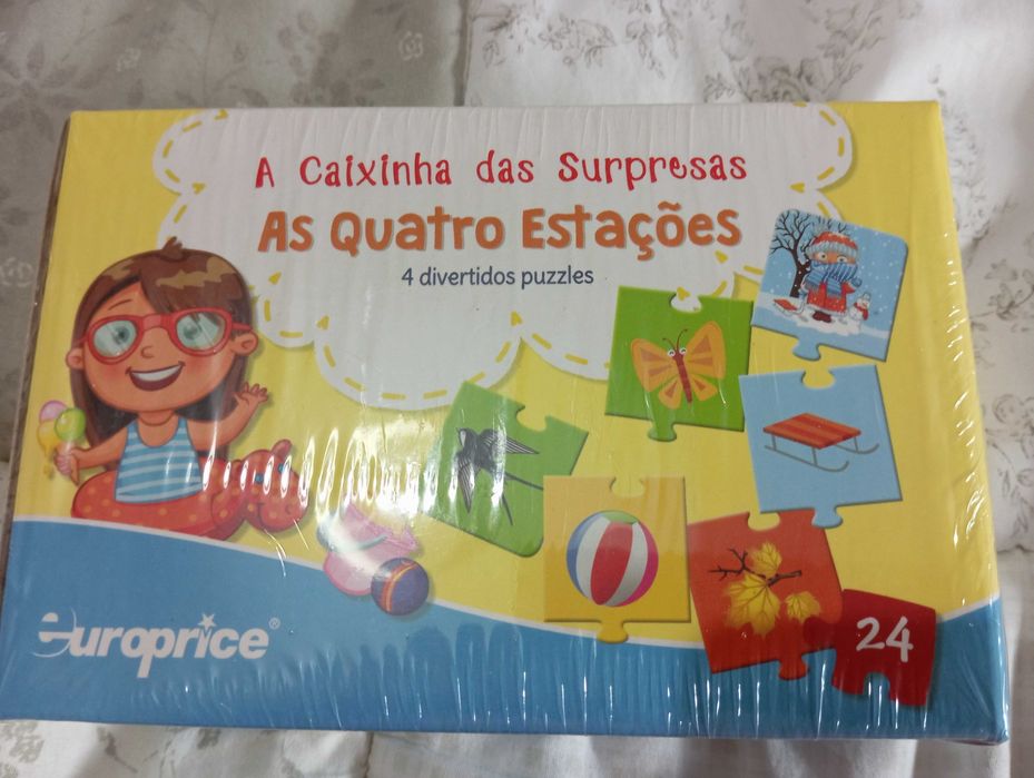 Puzzle A Caixinha das Surpresas, de 24 peças. Novo.
