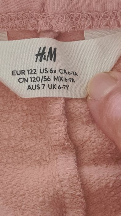 Leggings rosa para menina, H&M,tam. 6-7 Anos