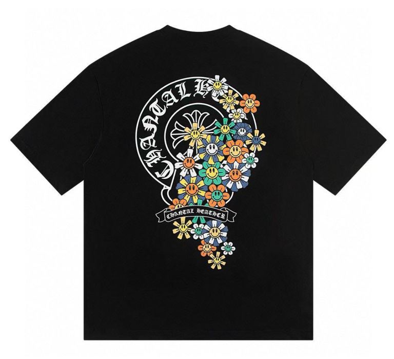 Футболки Chrome Hearts Logo унисекс Хром Хартс Новые модели на лето