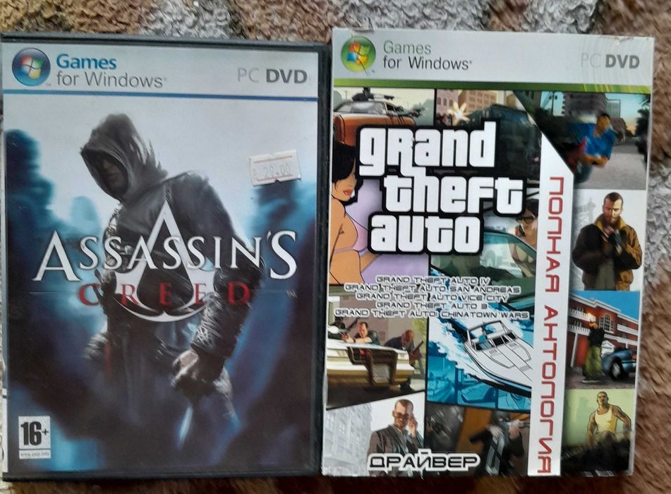 Игровые ретро CD для ПК Fallout Diablo GTA Assasins Heroes 3