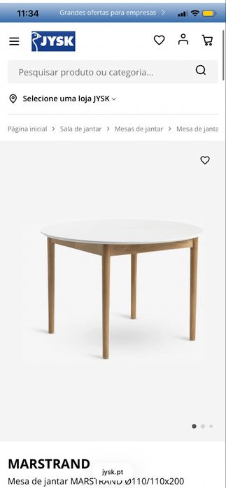 Mesa de jantar extensivel
