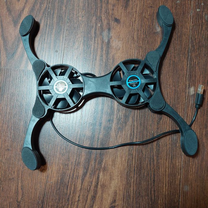 Охлаждающая раскладная подставка под ноутбук с вентиляторами 2-х