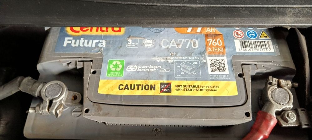 Akumulator  77 Ah do Benzyniaka