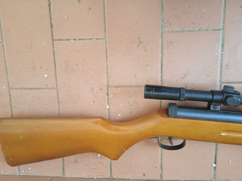 Pressão de Ar Carabina 5.5 mais 22 caixas de chumbos