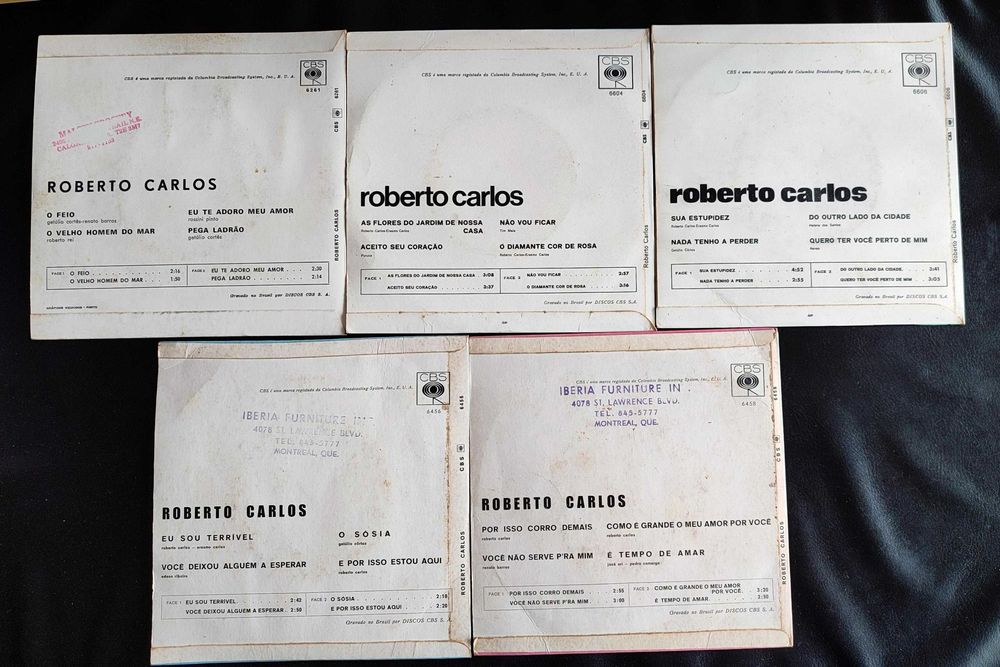Roberto Carlos | singles em vinil (5)