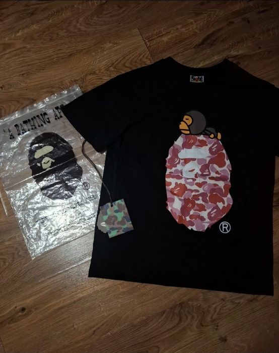 bape t-shirt czarny
