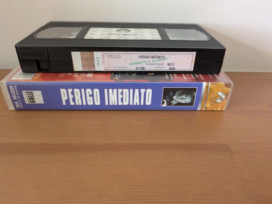 VHS " Perigo Imediato " 1994 (Opt. Estado)