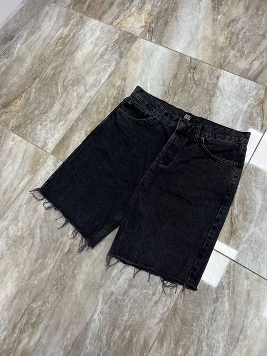 Широкі шорти джинсові чорні Loose Baggy fit широкие шорты BDG sk8