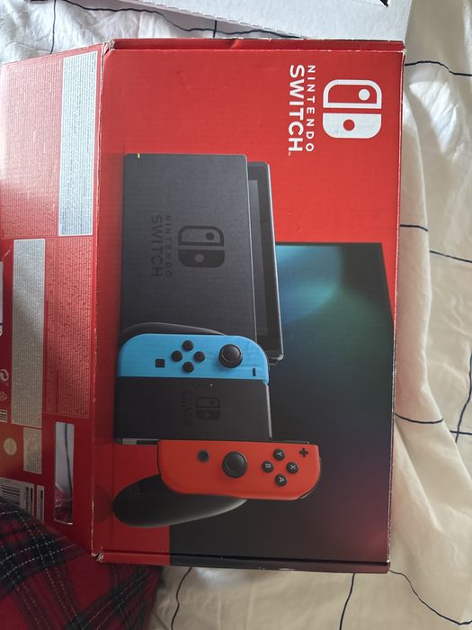 Nintendo Switch seminova com 9 jogos
