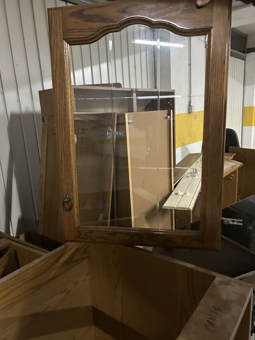 Cozinha usada em carvalho