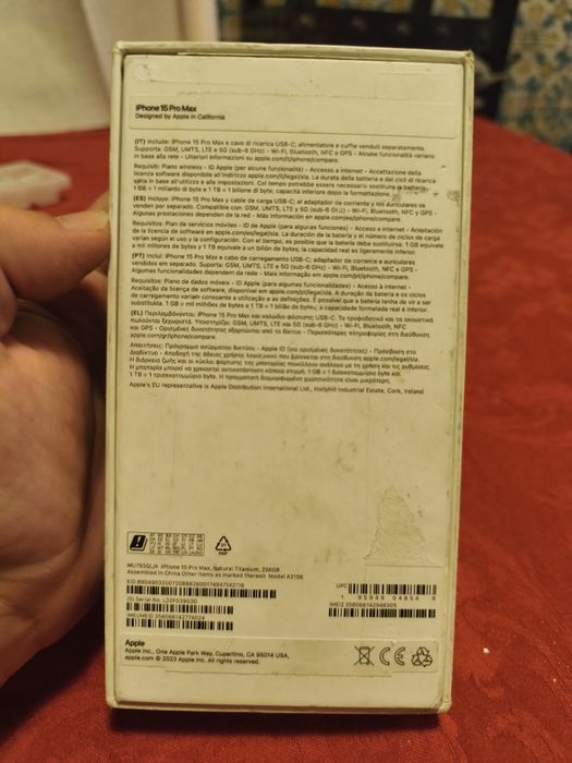 iPhone 15 PRO MAX 256gb NOVO