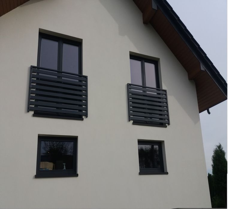BALUSTRADY Panelowe Aluminiowe