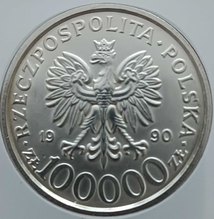 100 000 zł-10 lat NSZZ Solidarność 1990 r.-nr. 4-GCN-MS 63-TYP "B"