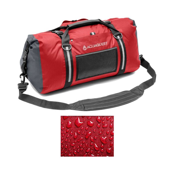 AQUAQUEST Torba Wodoodporna White Water Duffel 75L Red 420D Powłoka TPU/PU