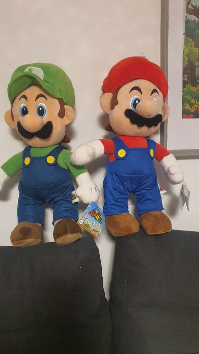 Maskotki Super Mario  Mario I Luigi