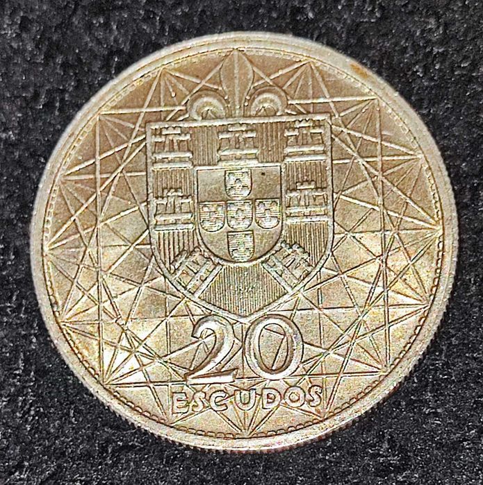 Moeda Prata 20$00 Ponte Salazar