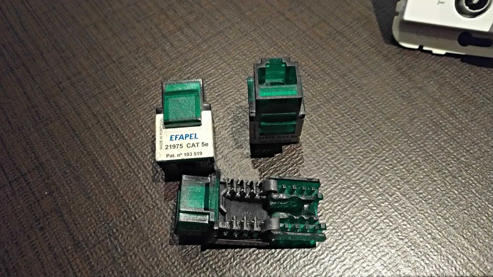 Tomada mista Efapel antena satelite lan - Série MEC21 - Efapel 21534