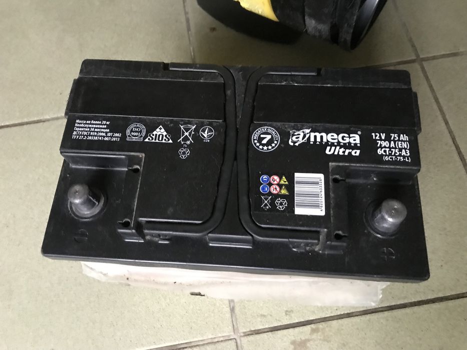 акумулятор Amega Ultra 75Ah 790A
