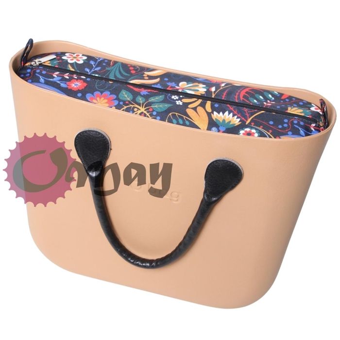 organizer OBAG STANDARD nowy folk czarny 2 kieszenie wkład OMAY