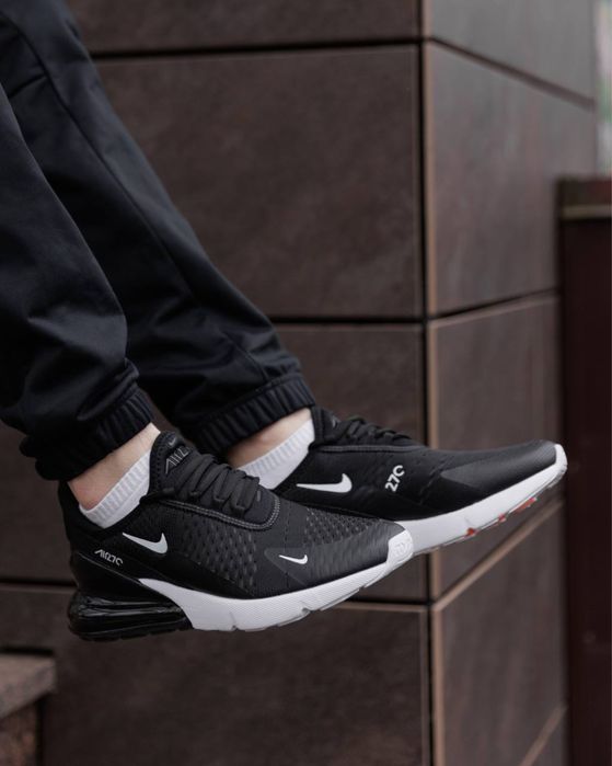 ТОП! Кросівки Nike Air Max 270 Black White 37 38 39 40 41 45