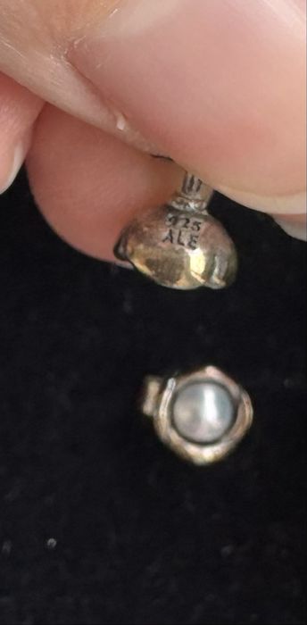 Brincos Pandora com perola