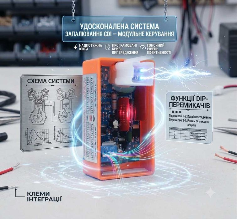 Спортивний комутатор CDI без обмеження обертів (відсічки)