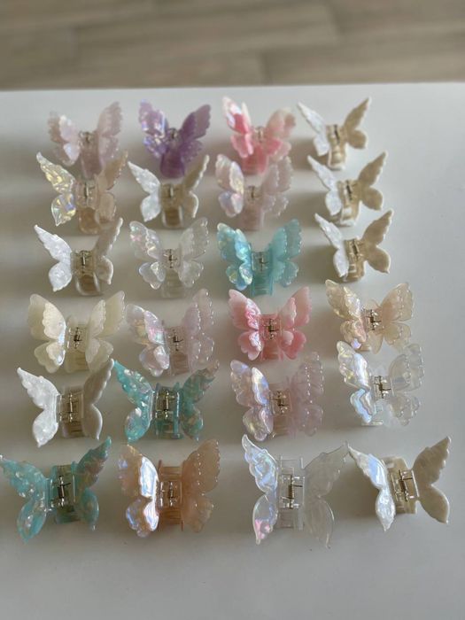 Крабики зажим зажими крабіки заколка balmain zara метелик подвійни зар