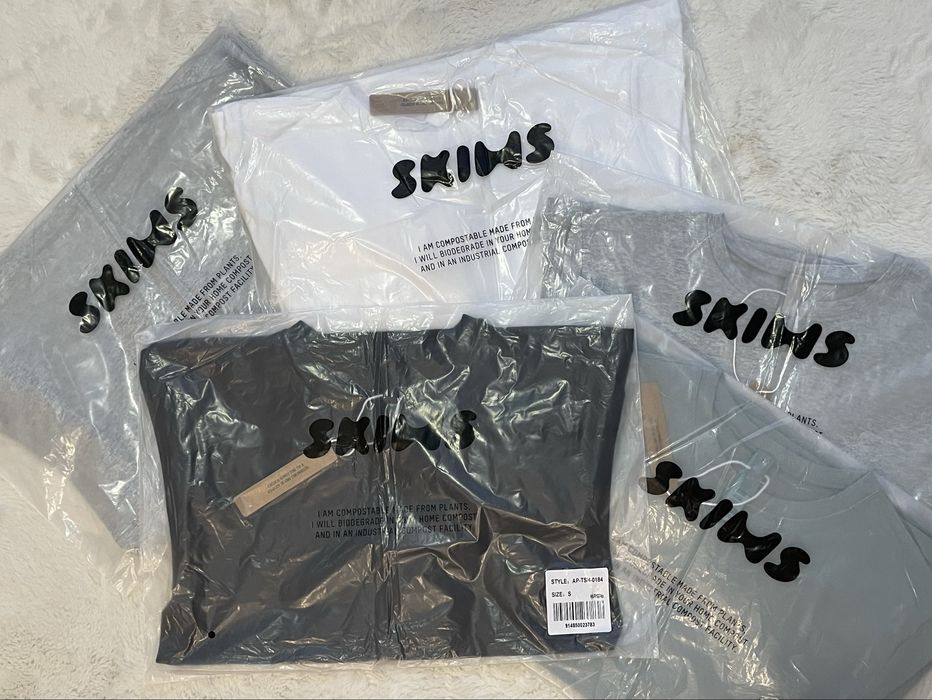 Оригінальні SKIMS бавовняні футболки Cotton Jersey (розмір S)