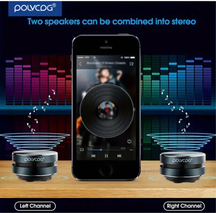 Стерео мини колонки безпроводные 5 Ватт Bluetooth, TWS