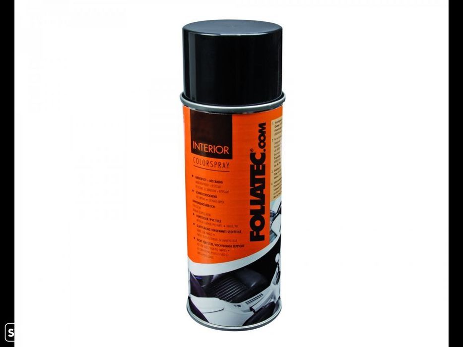 Spray preto Foliatec de reparação e pintura para Volantes