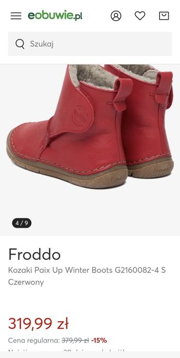 Buty 22 Froddo 14cm Barefoot kozaki śniegowce