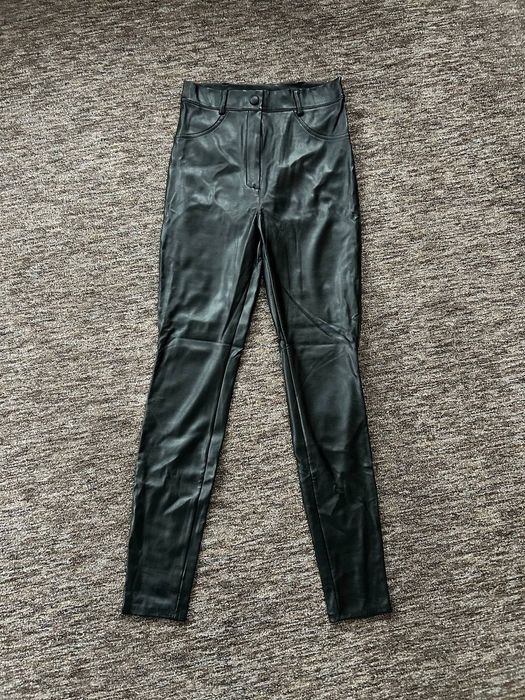 Шкіряні штани лосини 44 р