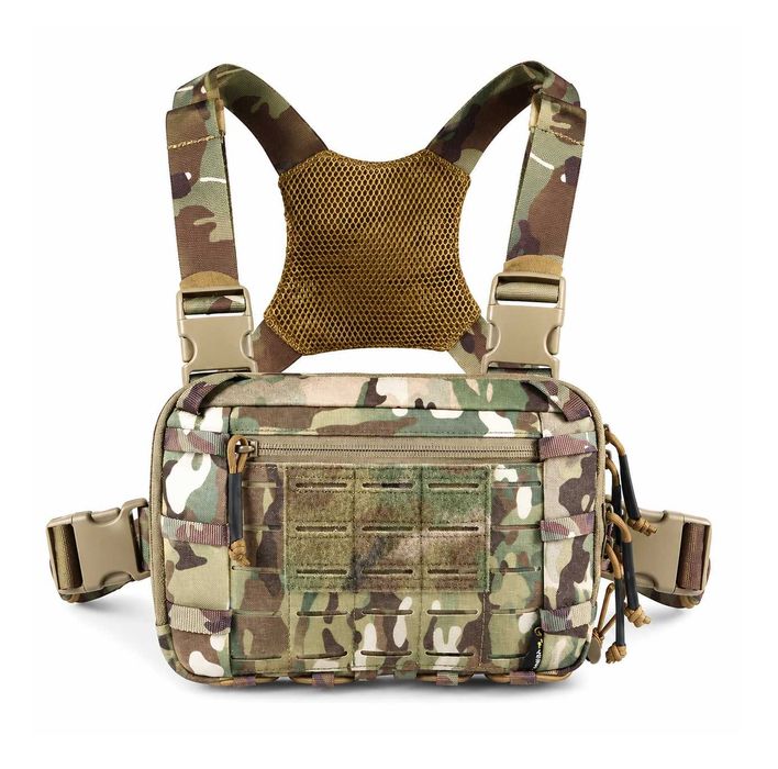 Q292 Torba Klatkowa Votagoo Chest Rig Kamizelka EDC Saszetka Piersiowa Camo CP Organizer Molle Na Szelkach Outdoor