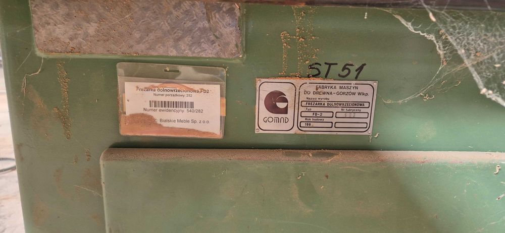 Frezarka dolnowrzecionowa GOMAD FD2,  DFDA5