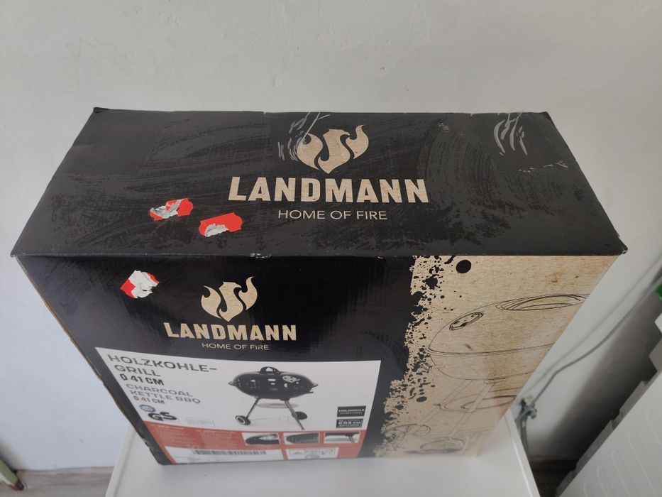 Nowy Grill Landmann 41 cm oryginał nieotwierany komplet barbecue
