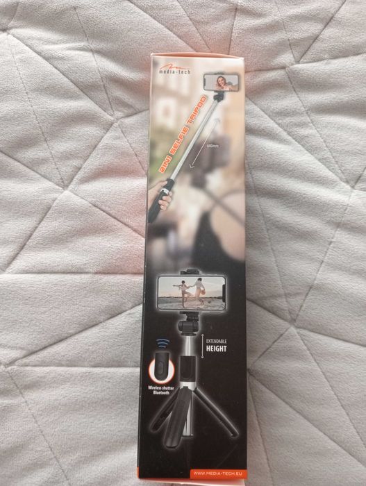 Uchwyt selfie MEDIA-TECH MT5542 Czarno-srebrny