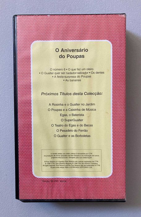 [VHS] Rua Sésamo: O Aniversário do Poupas (não testado)