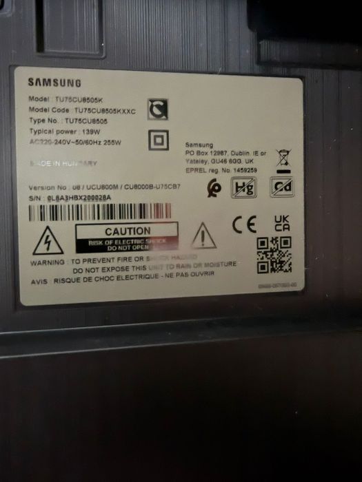 TV Samsung 4k Ultra HD 75" - 189 cm smart tv